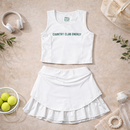 Country Club Energy | Girls Athleisure Skirt Set