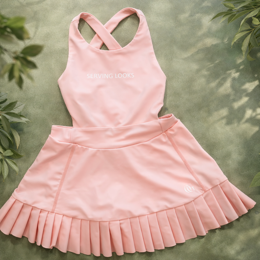 Pink Open Cross Body Back